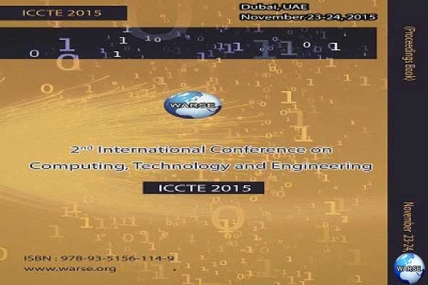 2nd International Conference on Computing, Technology and Engineering (ICCTE 2015)