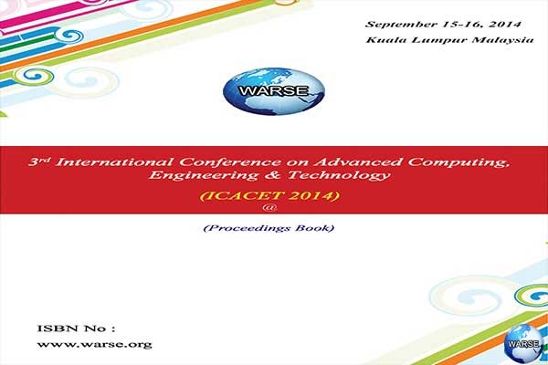 3rd International Conference on Advanced Computing, Engineering & Technology (ICACET 2015)