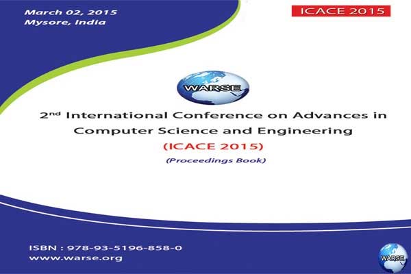 2nd International Conference on Advances in Computer Science and Engineering  (ICACE 2015)